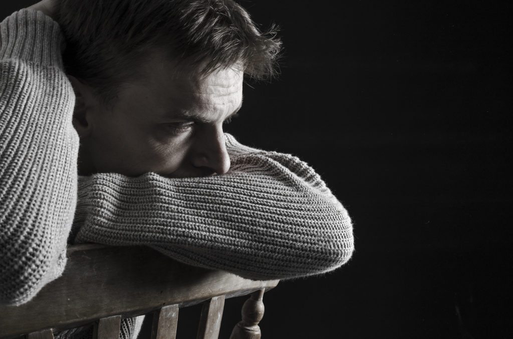 Stressed Man Black and White 1024x678 - Medical Marijuana for Anxiety in Boston, Massachusetts