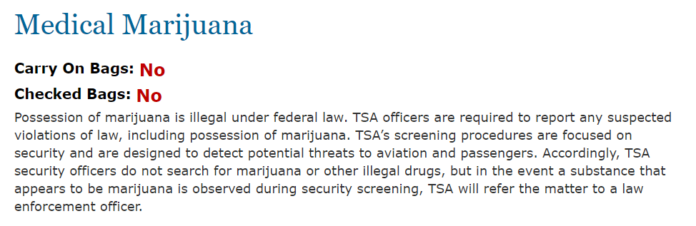 medical marijuana card near me - What is the TSA Policy on Flying with Medical Marijuana?